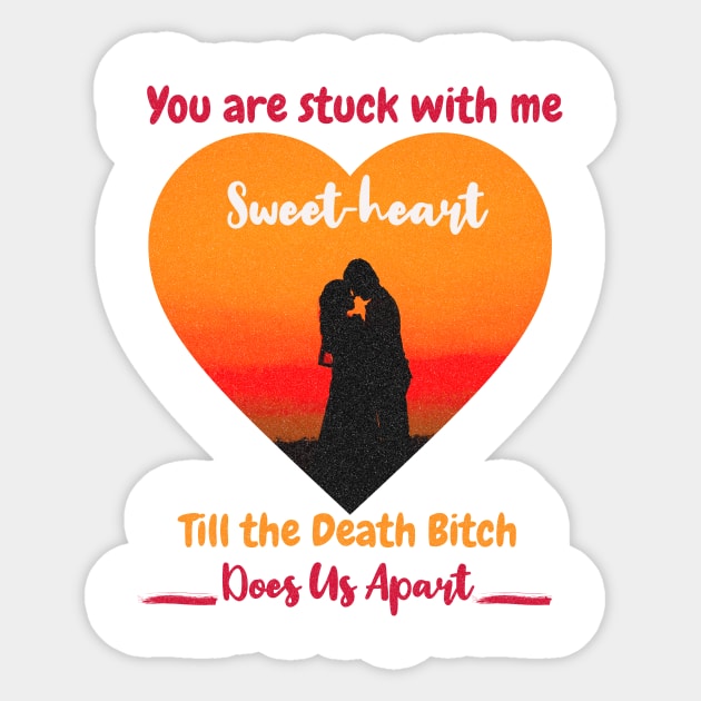 I Love you sweetheart for boyfriend, girlfriend,partner, husband, wife, Valentine Sticker by Savi L'amour